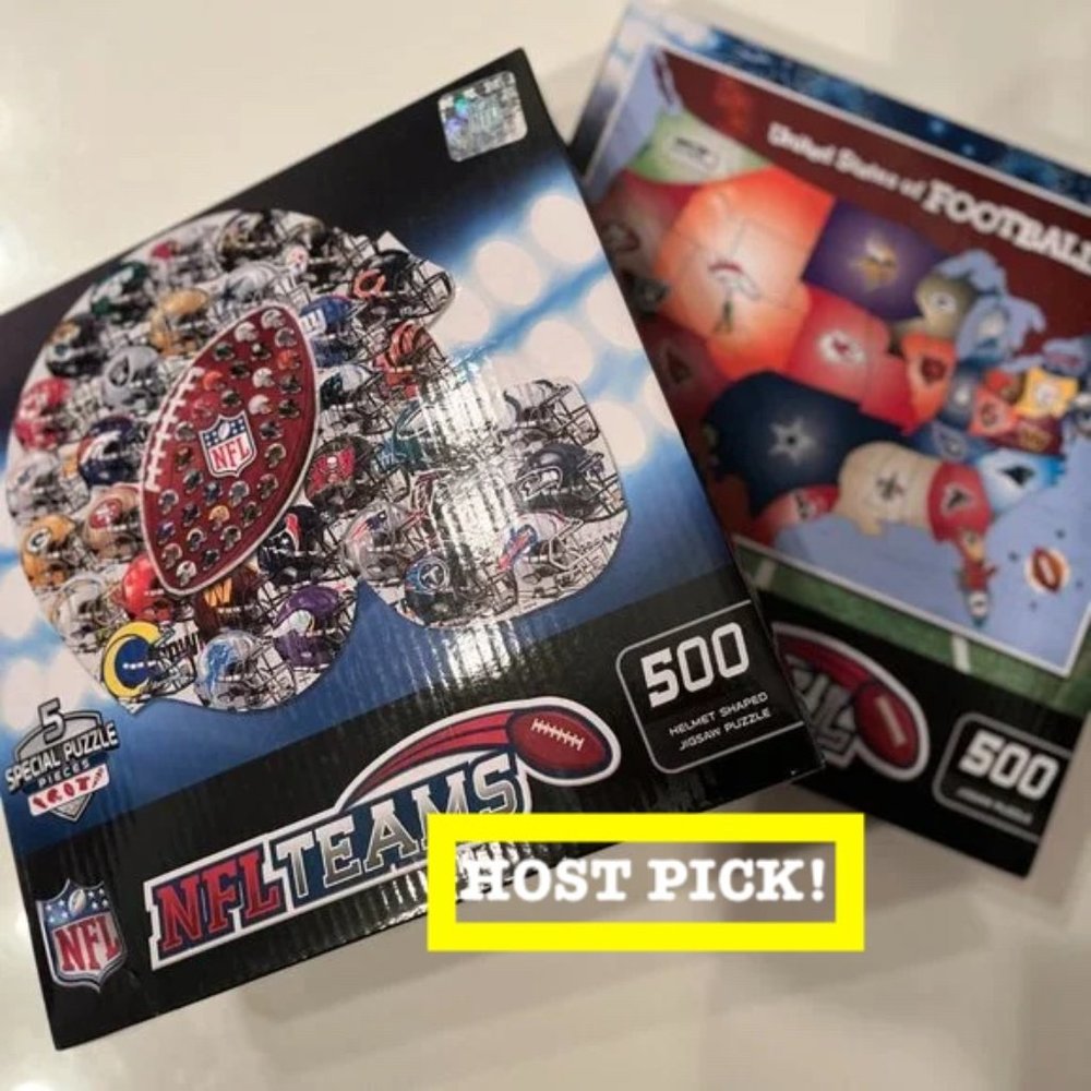 NFL and USA Football Puzzles (Set of Two / NEW /kids toys /x)